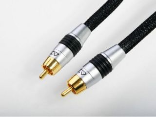 Atlona 10M 33ft Subwoofer Sub Cable for Deep Bass w Y Adapter Double Shielded