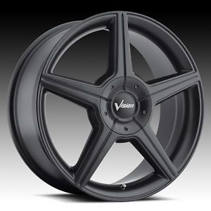 20" inch 5x110 5x115 Matte Black Wheels Rims 5 Lug Chevy Malibu Cobalt SS