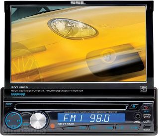 Soundstorm Indash Car 7" Touch Screen Monitor DVD CD USB iPod Player Bluetooth