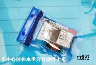 Universal Floating Waterproof Bag Case for Phones Camera Transparent 18 12cm