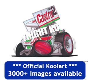 Koolart Sprint Car Sprint Car Sticker Decal Gift Toy Box Car 0287