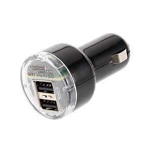 Mini Dual 2 Port Universal USB Car Charger Adapter for iPad2 Samsung IPHONE5 HTC