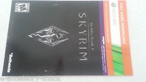 The Elder Scrolls V Skyrim Digial Version Full  Code Card Xbox Live