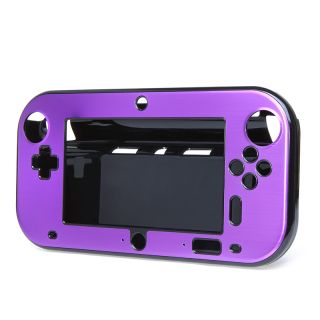Aluminum Case Cover for Nintendo Wii U Gamepad Remote Controller Purple