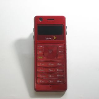 Samsung Upstage M620 Camera Music Player CDMA Phone Sprint B Stock Red