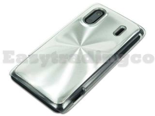 Silver Aluminum Metal Plated Hard Case HTC EVO Design 4G Hero 4G