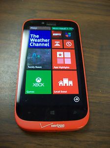 Nokia Lumia 822 4G Windows Phone Red Verizon Wireless Bad ESN