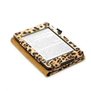 Luxury Leopard PU Leather Case Cover for  Kindle Paperwhite 3G WiFi UK