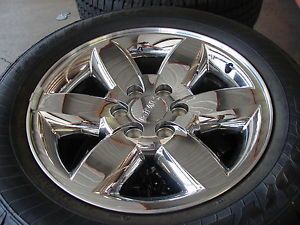 4 20" Silverado Tahoe Sierra Yukon Denali Chrome Wheels Goodyear Tires