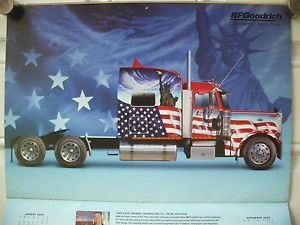 BF Goodrich Truck Tires Cool Rigs Custom Paint Trucks Poster USA Calendar