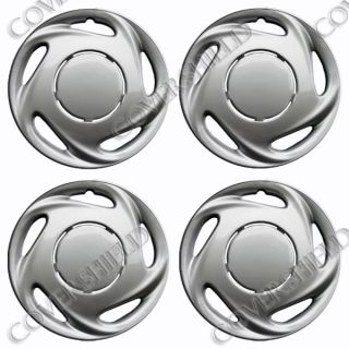 4 Piece Set Silver ABS Fits 1998 1999 2000 Toyota Corolla 14" Wheel Hub Caps
