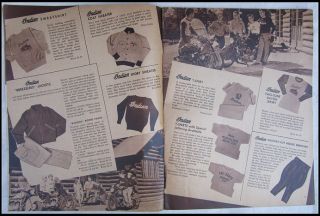 Indian Motorcycle Accessories Book 1948 Catalog Leather Jacket Clothing Parts