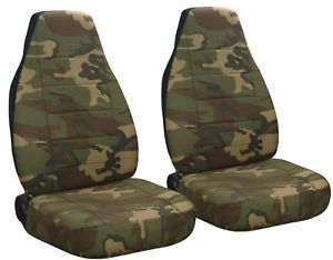 Jeep Wrangler TJ Car Seat Covers Camo 31 Brown Green