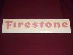 Firestone Tires Red Company Logo Wall Decal Sticker Laptop Shop Mechanic