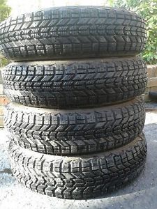 Set of Firestone Winterforce 155 80R13 Tires Snow Winter Ice Mud Tire Like New