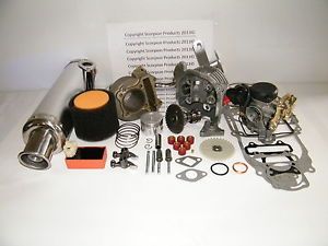 100cc Big Bore Kit Performance Power Pack Silver Exhaust 139QMB Chinese Scooter
