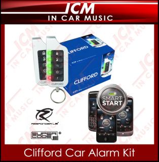 Clifford Car Alarm Remote Smartstart iPhone Android BB GPS Tracking System
