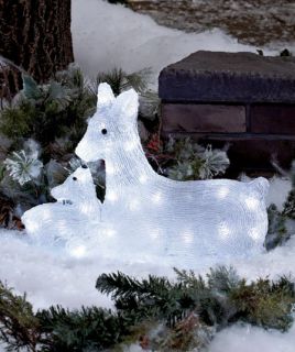 Reindeer 32 LED Lighted Christmas Yard Lawn Outdoor Holiday Decoration Acrylic