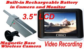3 5" LCD Portable Hand Held Wireless Color Back Up Camera RV Truck Night Vision