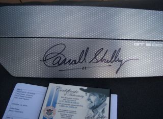 Carroll Shelby Autographed 2010 2012 Mustang GT500 Airbag Dash Cover Signed
