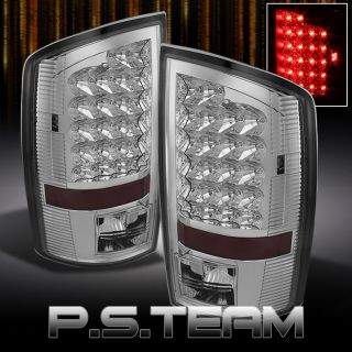 Chrome 02 06 Dodge RAM 1500 2500 3500 Pickup Truck LED Tail Lights Brake Lamps