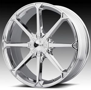 22 inch Helo Chrome Wheels Rims 22x8 5 42 STS Impala Malibu Monte Carlo Equinox