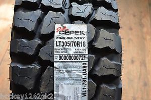 4 New Lt 305 70 18 LRE 10 Ply Dick Cepek Mud Country Tires