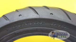 1 Dunlop D407 Harley Davidson 180 65B16 Motorcycle Tire Rear Tire No Patch