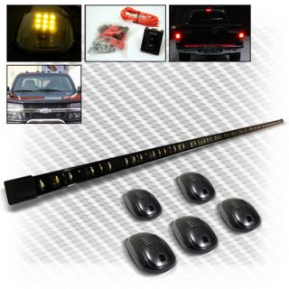 49" Full Function LED Tailgate Light Bar Smoked Roof Top LED Running Cab Lamps