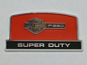 Genuin Ford Parts Super Duty F350 Harley Davidson Console Lid Emblem New