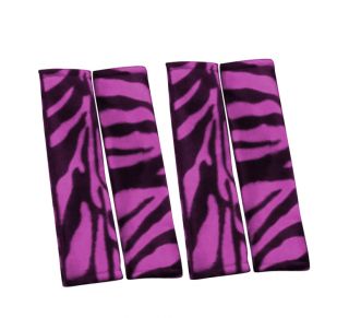 Purple Zebra Tiger Animal Print Seat Cover Set Car SUV Truck Van