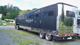91 Kenworth Cabover Semi Tractor Truck 400 Cat 1983 44' Horse Trailer 8 Stalls