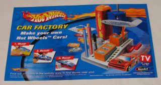 2001 Hot Wheels Car Factory Ad