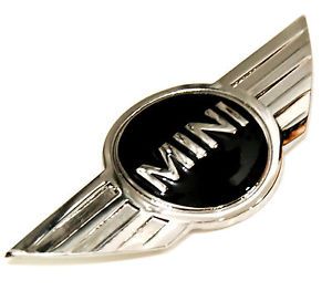 Mini Cooper Logo Sign Chrome Emblem Decal Stainless Steel Back Rear Parts Car