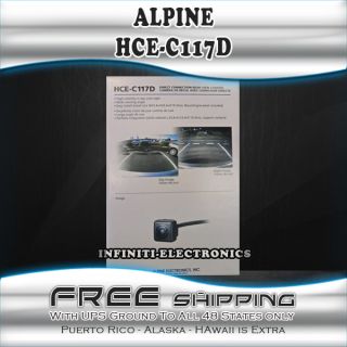 Alpine HCE C117D Rear View Backup Color Camera Nightnew HCEC117 HCEC117D C117