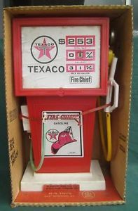 Vintage H G Toys Texaco Fire Chief Gas Pump Pedal Car Pretend Box RARE