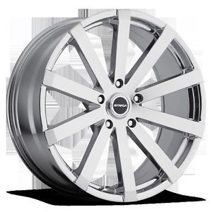 22 Inch 5x115 Chrome Wheels Rims 5 Lug Rear Wheel Drive Magnum 300 Challenger