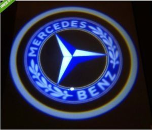 2pcs Benz Ghost Shadow LED Car Door Logo LED Laser Welcome Projector Light