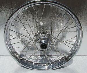 Harley Davidson 21 inch Heritage Fatboy Softail Chrome Wheel Rims 21" Spoke Nice