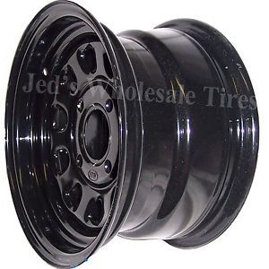 1 12" 12x7 5 2 4 110 ITP Delta Steel Black D Window Dot Rim Wheel D12F511 10mm