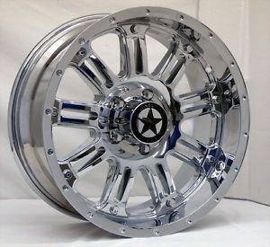 Lonestar "489" Chrome Wheels 20 inch Dodge Truck RAM 1500 20" Rims 5x5 5