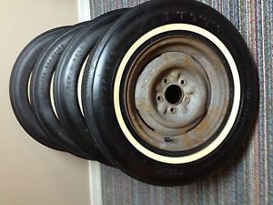 Firestone Sup R Belt Tires on 1955 Chevy Wheels