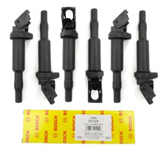 Six New Bosch Ignition Coils 00124 in Original Box