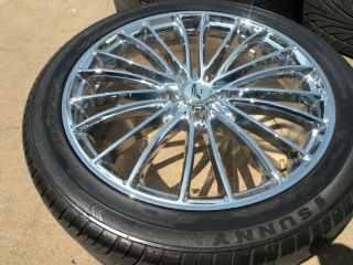 20" Platinum Monarch Wheels Ford Lincoln MKX MKT MKZ Edge Flex Taurus Chrome