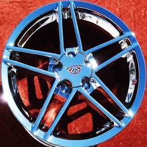 Set of 4 New Chrome 18" 19" Chevrolet Corvette Z06 Wheels Rims 5090 Exchange