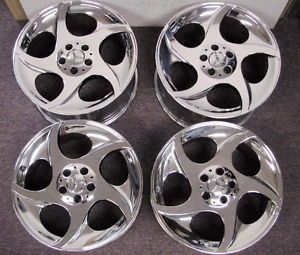 Set of 4 Mercedes SL500 Factory 18" Chrome Rims Wheels