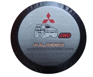 Misubishi Montero 87 06 Spare Wheel Tire Soft Cover 30 31" w Pajero Logo