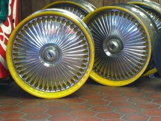 24 inch Dub Bellagio Spinning Wheels Rims Custom 5 Lug Set
