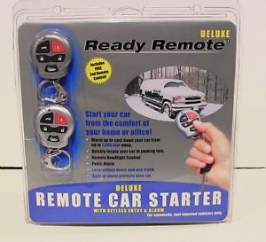 Ready Remote Deluxe Remote Car Starter Keyless Entry Alarm System Kit 23927