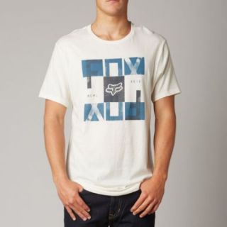 Fox Racing Faded Mens Short Sleeve Premium T Shirt Vintage White